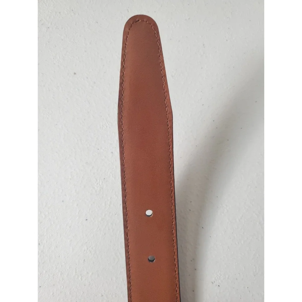 Brooks Brothers Belt Mens 40 Brown Genuine Leather Handcrafted Usa